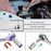 28Pcs Mini Mechanic Tool Kits Portable Ratchet Wrench Set with 72 Teeth Reversible Ratchet (Metric) - 3