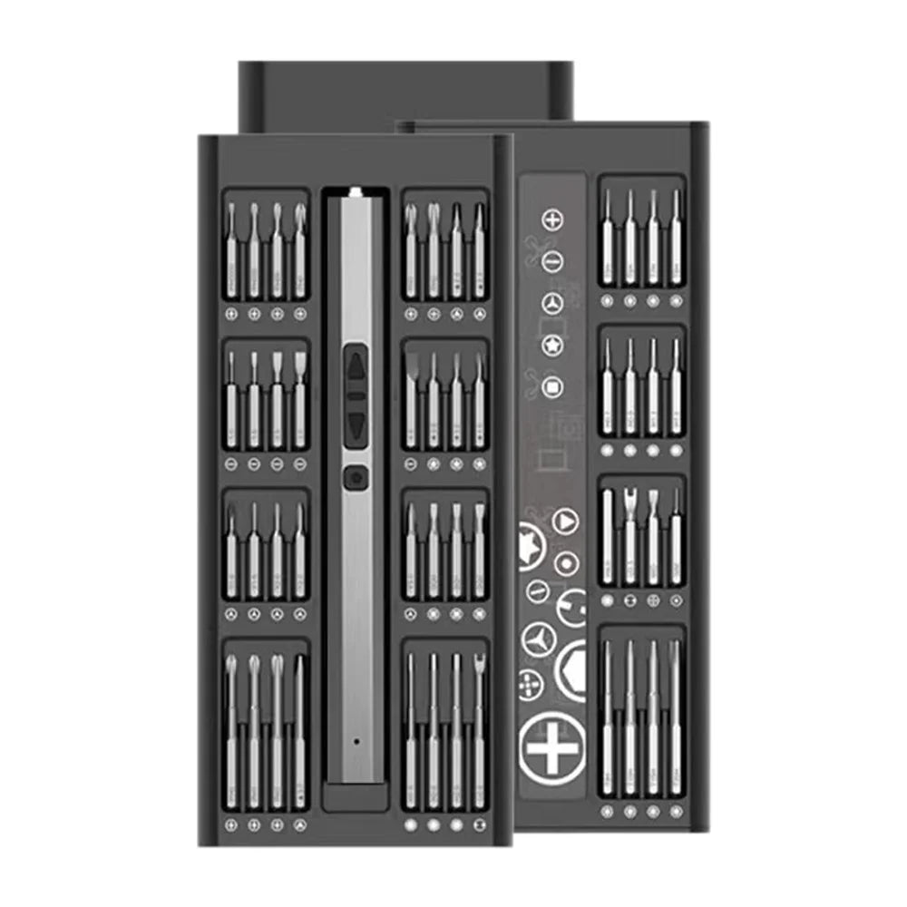82-in-1 Precision Electric Screwdriver Set for Watches, Cameras, Drones 64-Bits Screwdriver Repair Tools with LED Light - 1