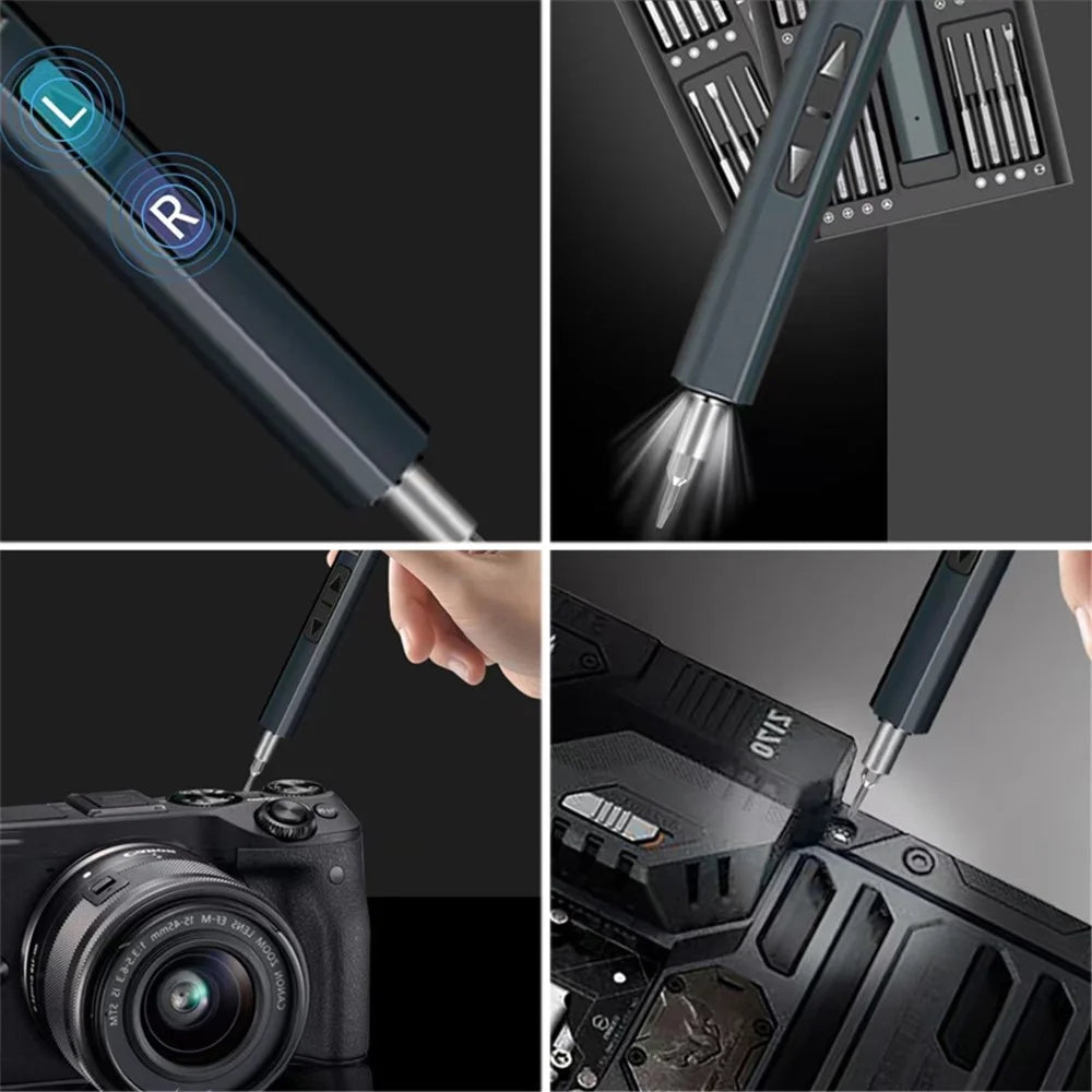 82-in-1 Precision Electric Screwdriver Set for Watches, Cameras, Drones 64-Bits Screwdriver Repair Tools with LED Light - 4