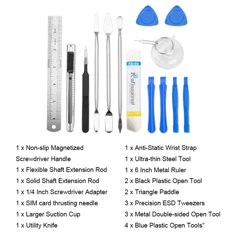 80-in-1 Precision Screwdriver Set 58-Bits Screw Driver Repair Tool Kit for Cell Phones, Cameras, Drones - 5