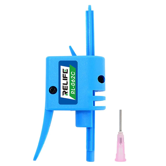 RELIFE RL-062C Manual Glue Gun with Needle Booster Handheld Glue Guns for 3-5CC Syringe Oil, Solder Paste - 1