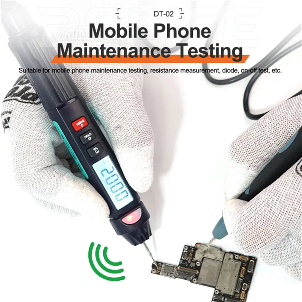 RELIFE DT-02 Smart Pen-Type Multimeter Mobile Phone Maintenance Tester with Flashlight - 3