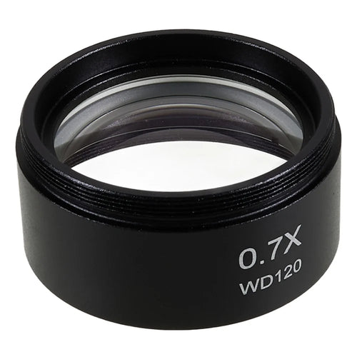 BEST 0.7X Auxiliary Objective Barlow Lens Glass + Plastic Microscopes Lens Accessory - 1