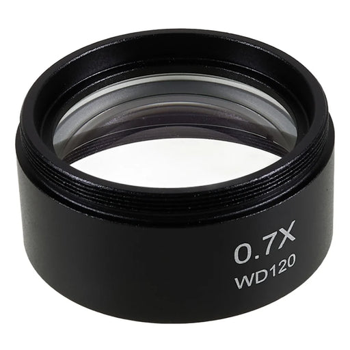 BEST 0.7X Auxiliary Objective Barlow Lens Glass + Plastic Microscopes Lens Accessory - 1