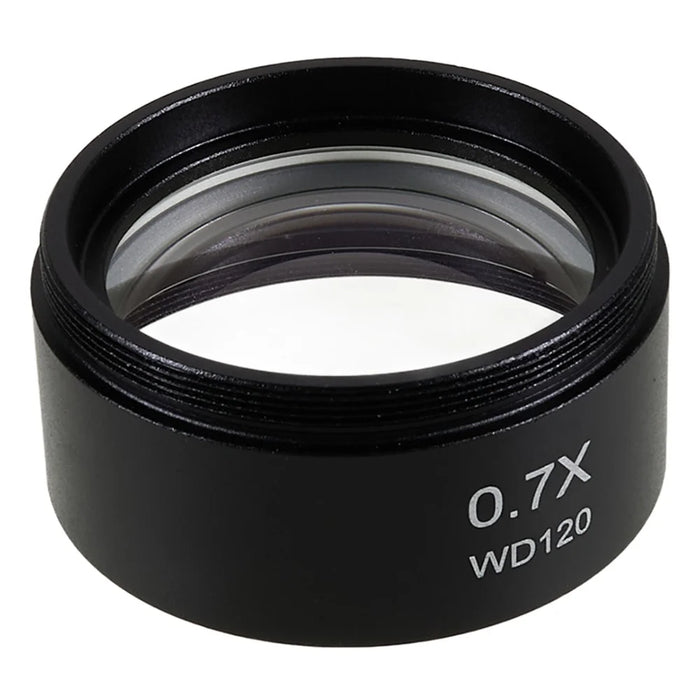 BEST 0.7X Auxiliary Objective Barlow Lens Glass + Plastic Microscopes Lens Accessory - 1