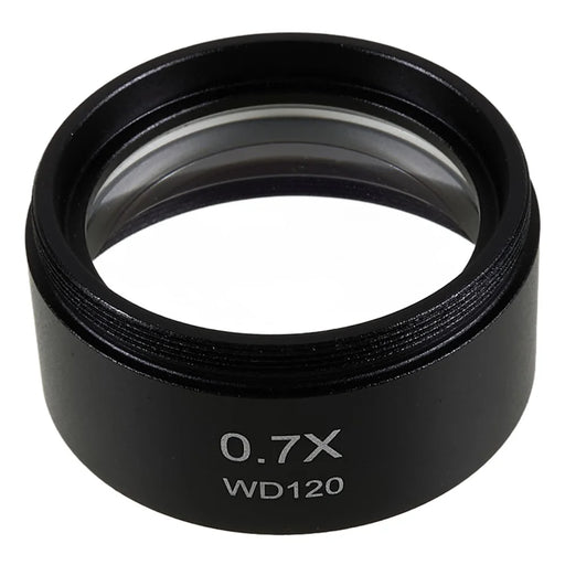 BEST 0.7X Auxiliary Objective Barlow Lens Glass + Plastic Microscopes Lens Accessory - 2