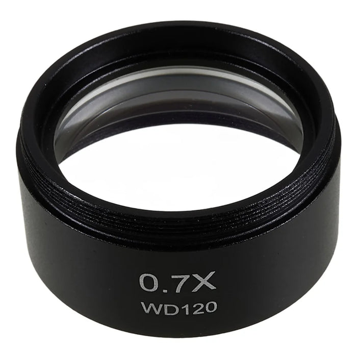 BEST 0.7X Auxiliary Objective Barlow Lens Glass + Plastic Microscopes Lens Accessory - 2