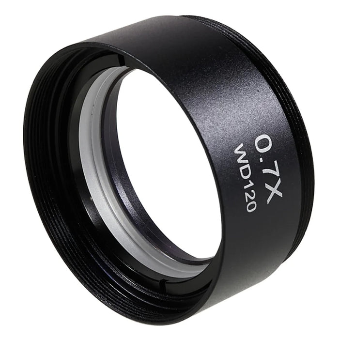 BEST 0.7X Auxiliary Objective Barlow Lens Glass + Plastic Microscopes Lens Accessory - 4