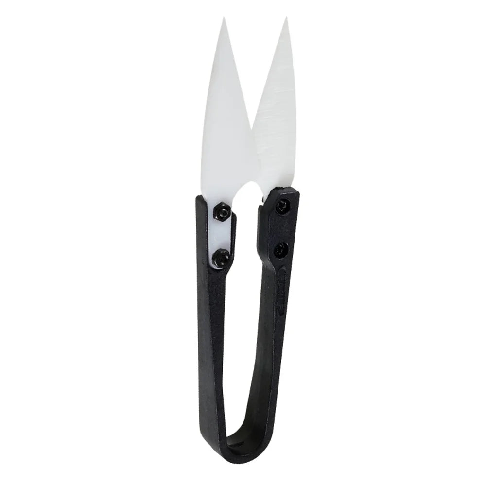 BEST U-Shape Ceramic Scissors Plastic + Metal Anti-static Scissors for Cell Phone Repair - 1