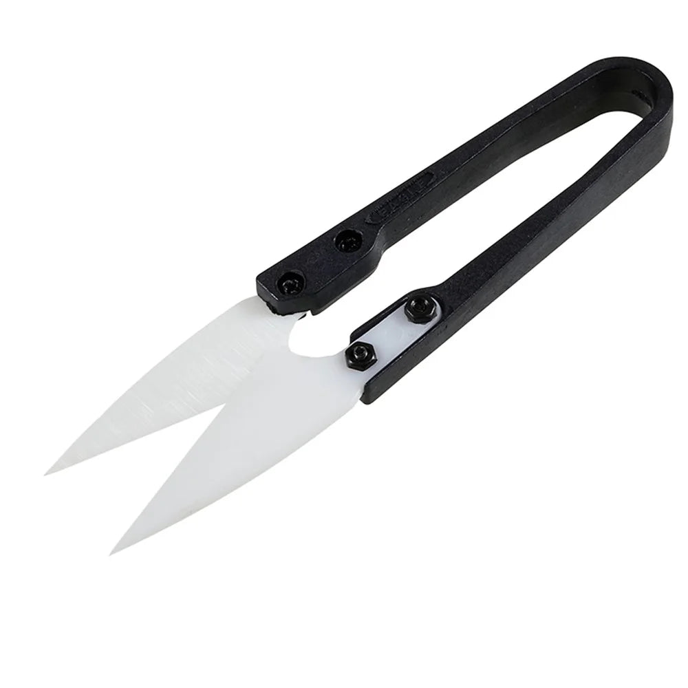 BEST U-Shape Ceramic Scissors Plastic + Metal Anti-static Scissors for Cell Phone Repair - 2