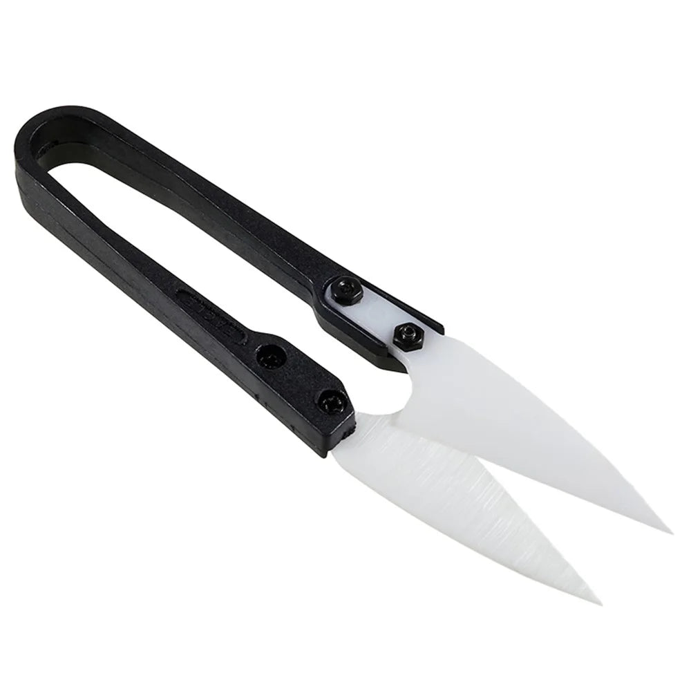 BEST U-Shape Ceramic Scissors Plastic + Metal Anti-static Scissors for Cell Phone Repair - 3