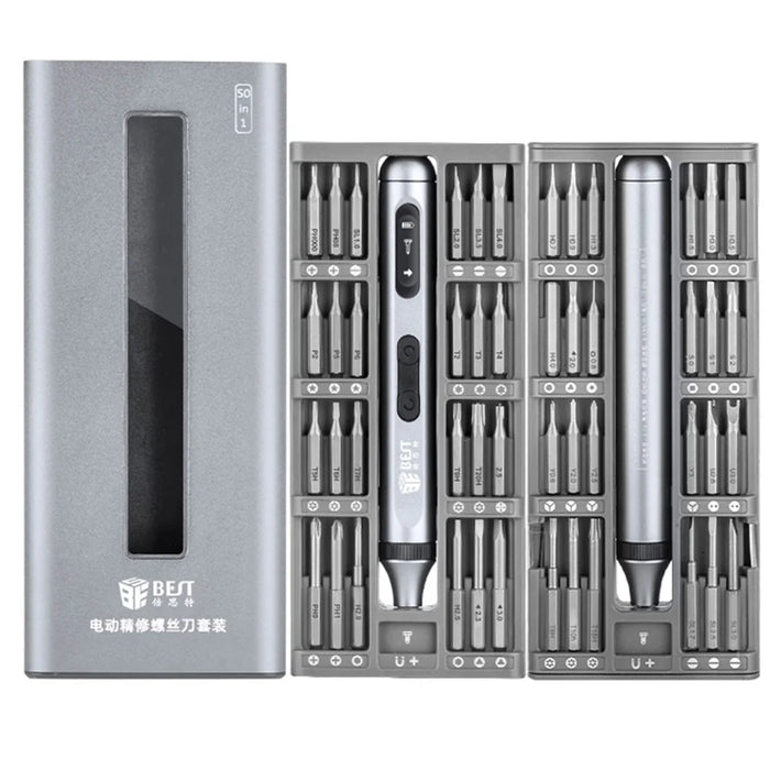 BEST BST-9933A Electric Precision Screwdriver Set with 48 Bits, Screwdriver Repair Tools Kit - 1