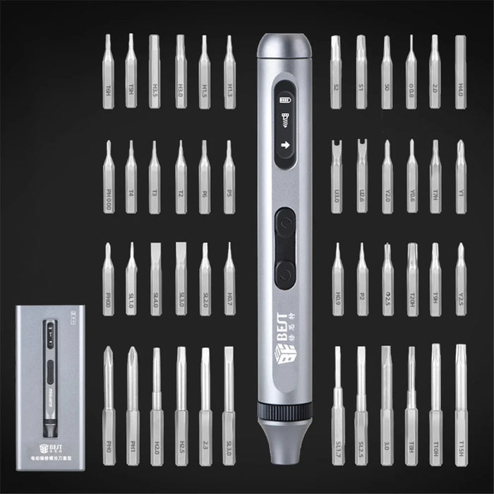 BEST BST-9933A Electric Precision Screwdriver Set with 48 Bits, Screwdriver Repair Tools Kit - 6