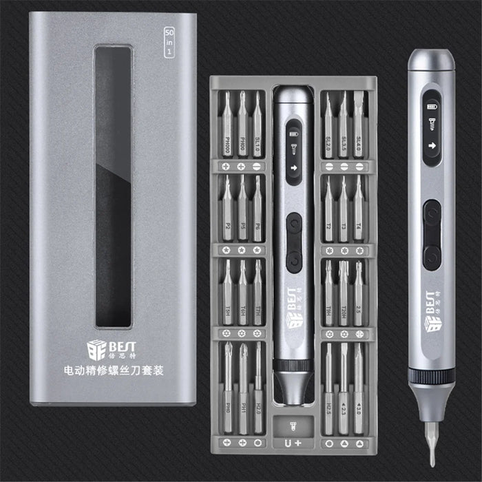 BEST BST-9933A Electric Precision Screwdriver Set with 48 Bits, Screwdriver Repair Tools Kit - 7