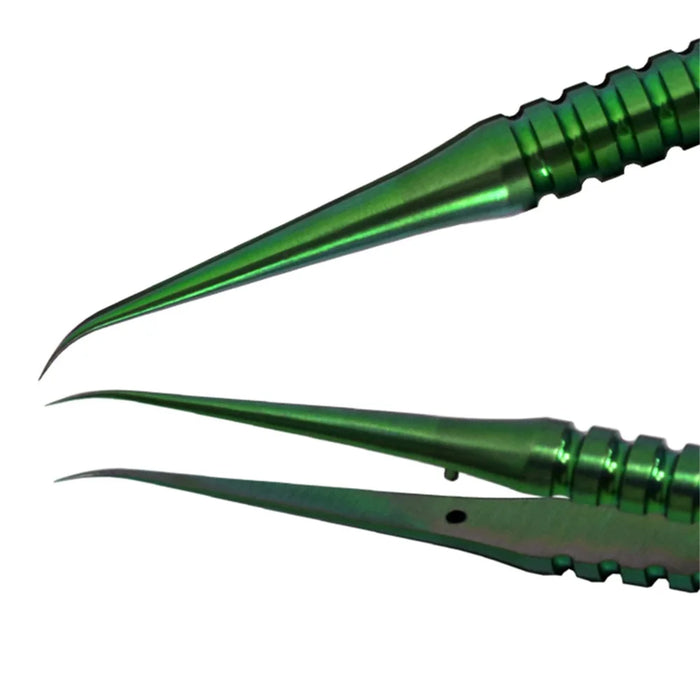 BEST BST-Y23 Titanium Alloy Curved Fine Tip Tweezers Electronic Device Precision Repair Tool - 5