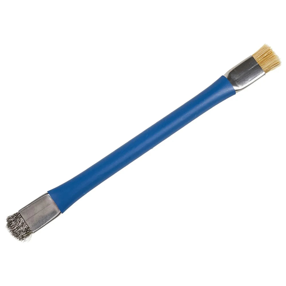 BEST Double-Head Brush Steel Wire Bristle Glue Removal Cleaning Brush Phone Repair Tool - 1