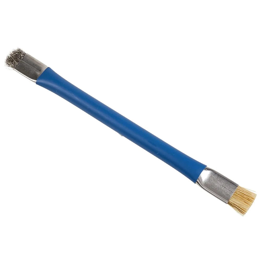 BEST Double-Head Brush Steel Wire Bristle Glue Removal Cleaning Brush Phone Repair Tool - 2