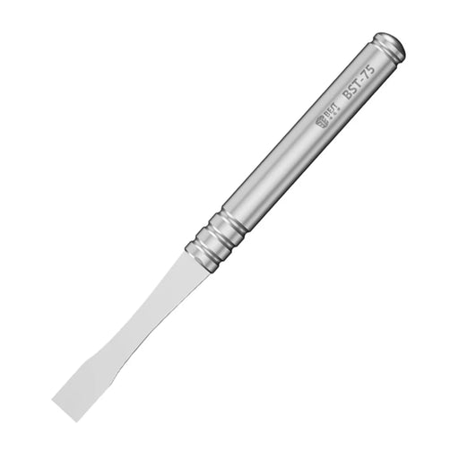 BEST BST-75 Stainless Steel Round Handle Tin Scraper Pry Bar Phone Tablet Repair Tool - 1