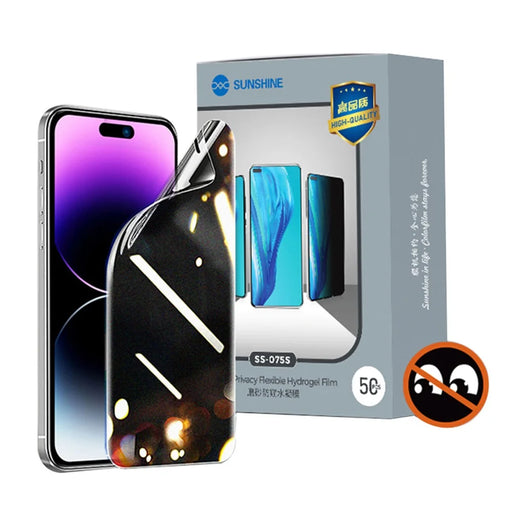SUNSHINE SS-075S 50Pcs Matte Anti-peep Hydrogel Film Privacy Protection Screen Film (Work with SUNSHINE SS-890) - 1
