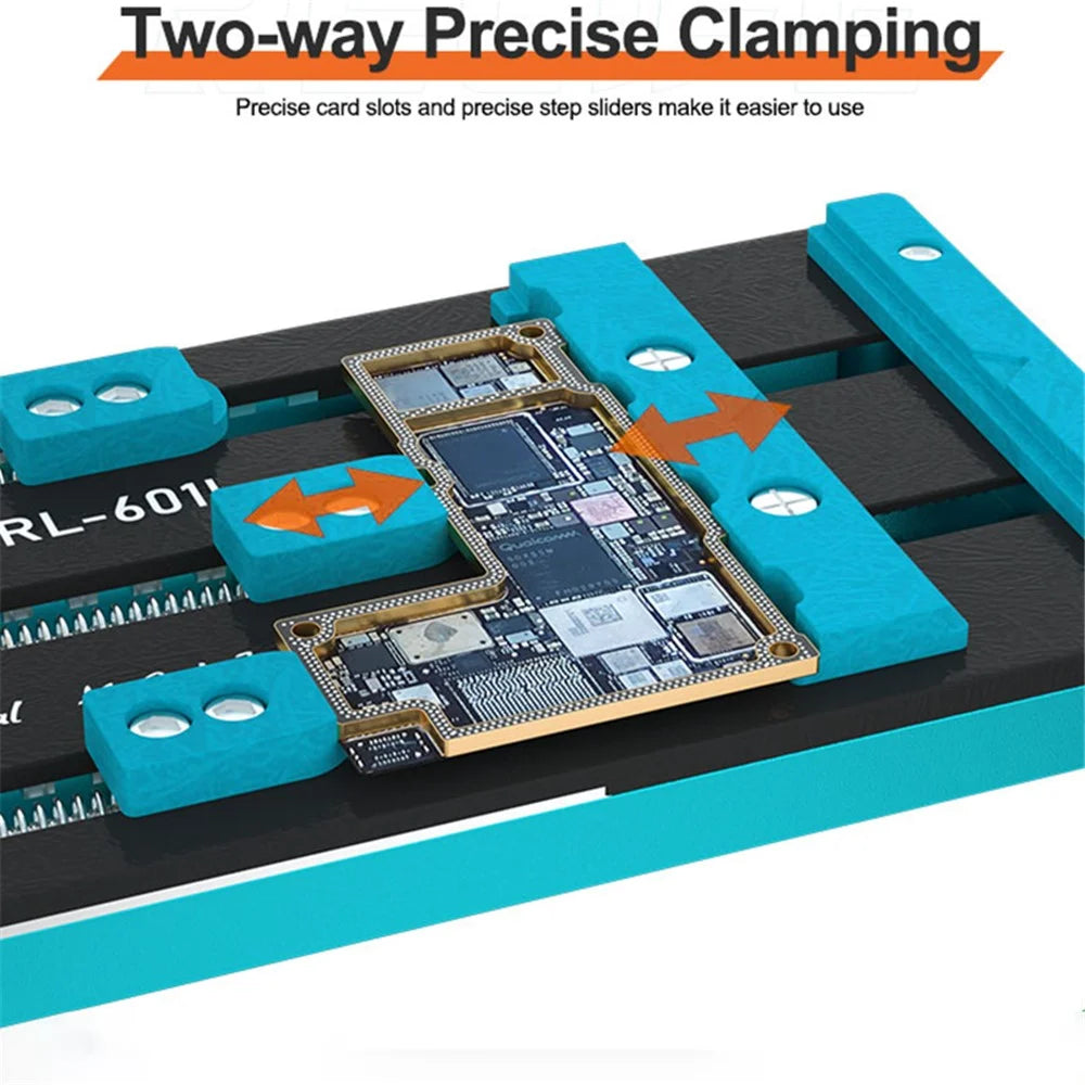 RELIFE RL-601F Universal Fixture Double-slot Three-axis PCB Removal Mainboard Welding IC Repair Clamping Tool - 5