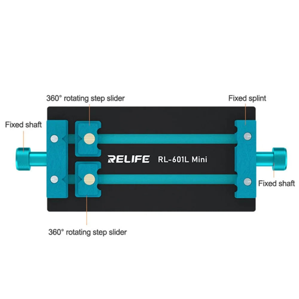 RELIFE RL-601F Mini 360-degree Rotating Fixture Support Chip PCB Removal Mainboard Welding IC Repair - 7