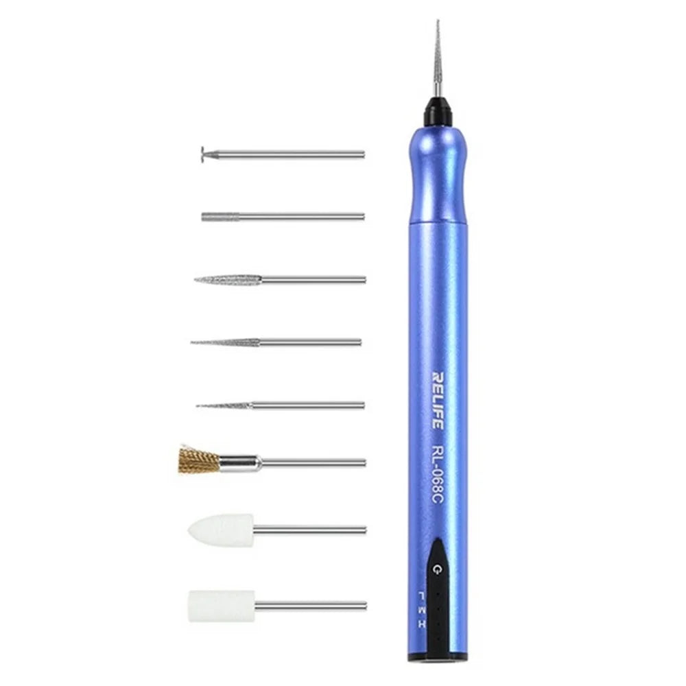 RELIFE RL-068C Electric Grinding Pen Intelligent Engraving Pen for Mobile Phone CPU IC Rust Remover Glue Tools - 1