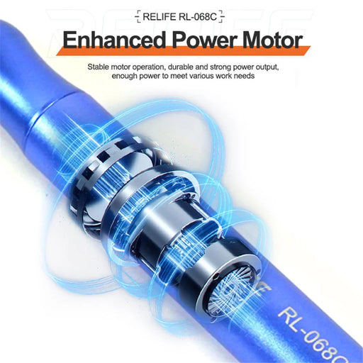 RELIFE RL-068C Electric Grinding Pen Intelligent Engraving Pen for Mobile Phone CPU IC Rust Remover Glue Tools - 2
