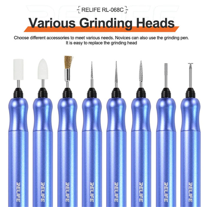RELIFE RL-068C Electric Grinding Pen Intelligent Engraving Pen for Mobile Phone CPU IC Rust Remover Glue Tools - 4