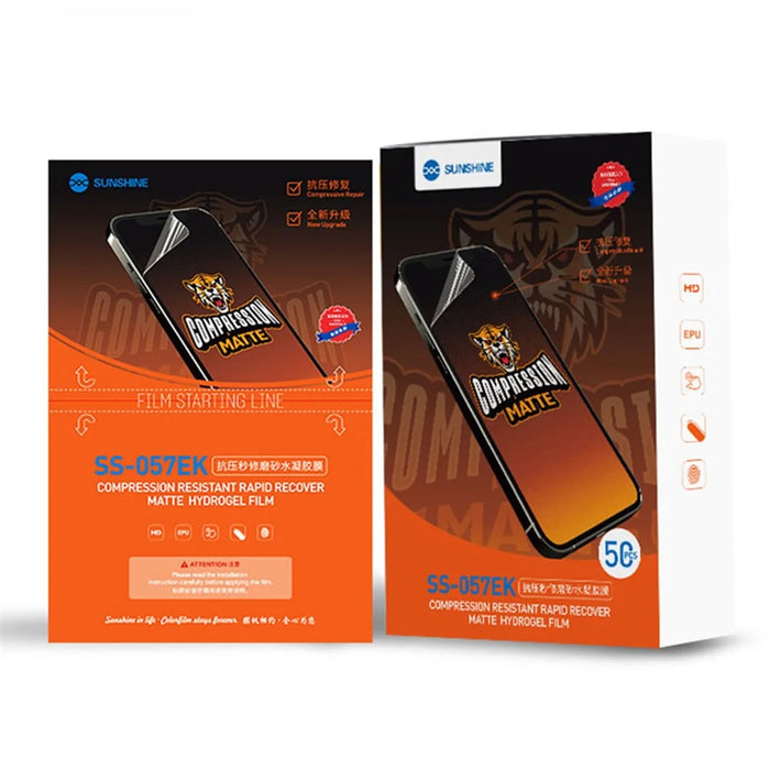 SUNSHINE SS-057EK 50Pcs Anti-stress Instant Repair Matte Hydrogel Film Screen Protector (Work with SUNSHINE SS-890) - 1