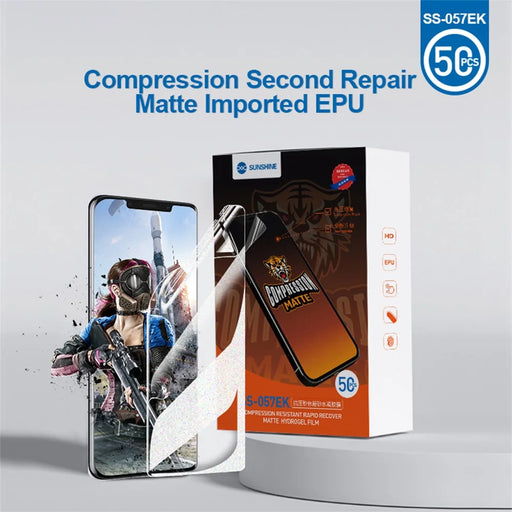 SUNSHINE SS-057EK 50Pcs Anti-stress Instant Repair Matte Hydrogel Film Screen Protector (Work with SUNSHINE SS-890) - 2
