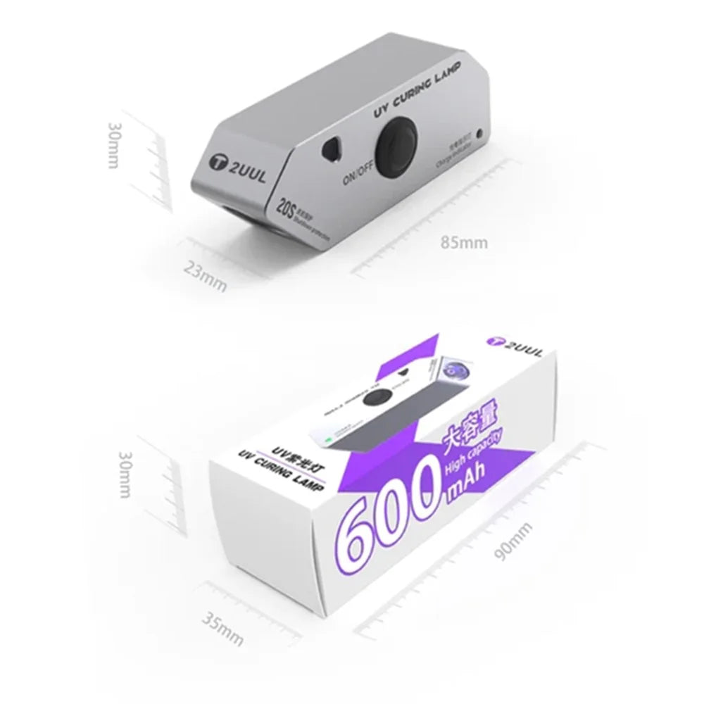 2UUL SC05 UV LED Glue Curing Lamp Rechargeable Fast Speed Glue Dryer UV Curing Light - 5