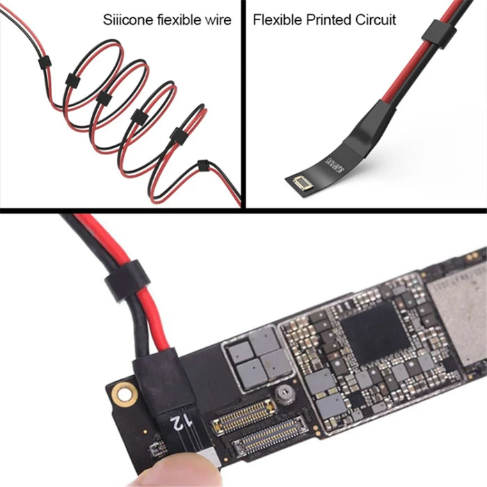 2UUL 8-in-1 Professional DC Power Supply Phone Current Test Cable for iPhone 6 - 14 Pro Max , Phone Motherboard Activation Boot Line - 3