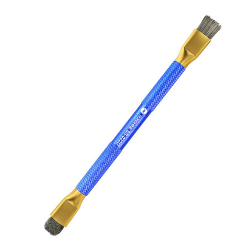 SUNSHINE SS-022D Double Copper Head Dual Purpose Brush Aluminum Alloy Non-Slip Handle Cleaning Brush - 1