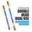 SUNSHINE SS-022D Double Copper Head Dual Purpose Brush Aluminum Alloy Non-Slip Handle Cleaning Brush - 2