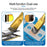 SUNSHINE SS-022D Double Copper Head Dual Purpose Brush Aluminum Alloy Non-Slip Handle Cleaning Brush - 5