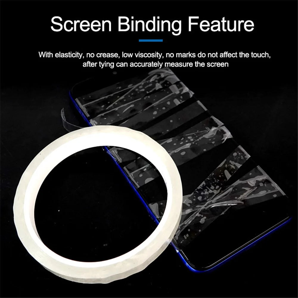 SUNSHINE 50m x 10mm Adhesive No Trace Clear Tape for Phone Tablet LCD Screen - 3