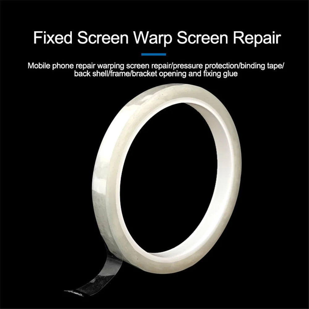 SUNSHINE 50m x 10mm Adhesive No Trace Clear Tape for Phone Tablet LCD Screen - 4