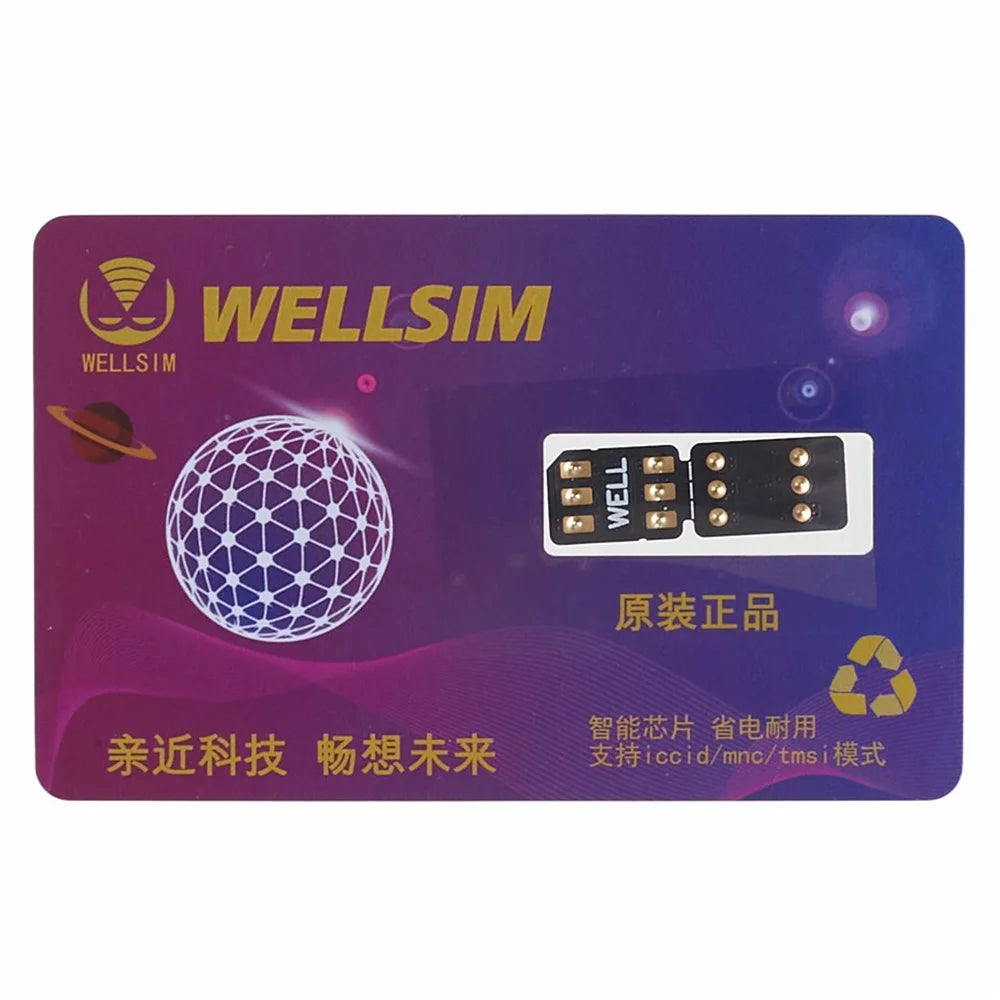 WELLSIM Unlocking Card Sticker SIM Smart Chip for iPhone - 1