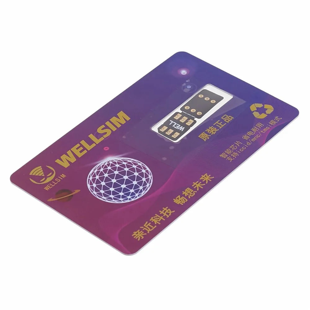 WELLSIM Unlocking Card Sticker SIM Smart Chip for iPhone - 3