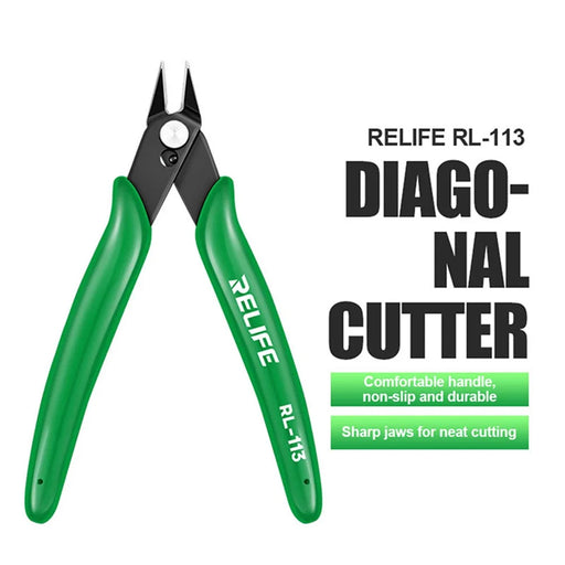 RELIFE RL-113 Precision Diagonal Cutter Handle Portable Non-Slip Skewed Scissors Mini Pliers - 2