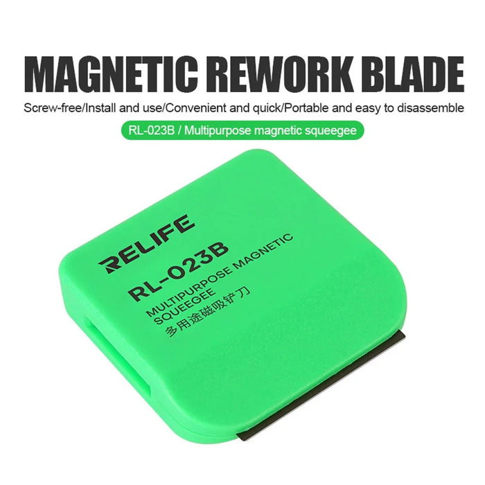 RELIFE RL-023B Magnetic Squeegee LCD Screen Repairing Blade Repair Opening Tool for Phone Tablet - 2