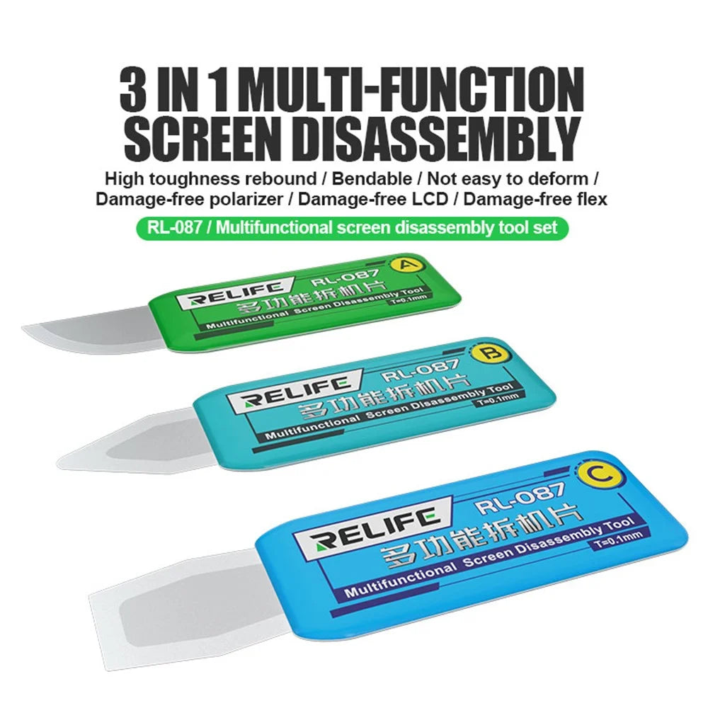 RELIFE RL-087 Screen Disassembly Blade Repair Opening Tool for Smart Cell Phone and Tablet LCD - 2