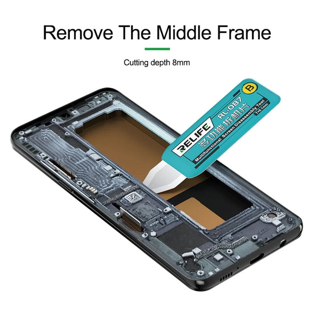 RELIFE RL-087 Screen Disassembly Blade Repair Opening Tool for Smart Cell Phone and Tablet LCD - 5