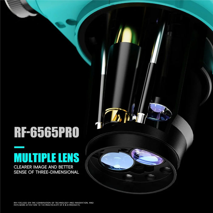 RF4 RF-6565PRO HD Trinocular Stereo Microscope 6.5X-65X Eyepiece Phone PCB Soldering Repair Optical Instrument - 4