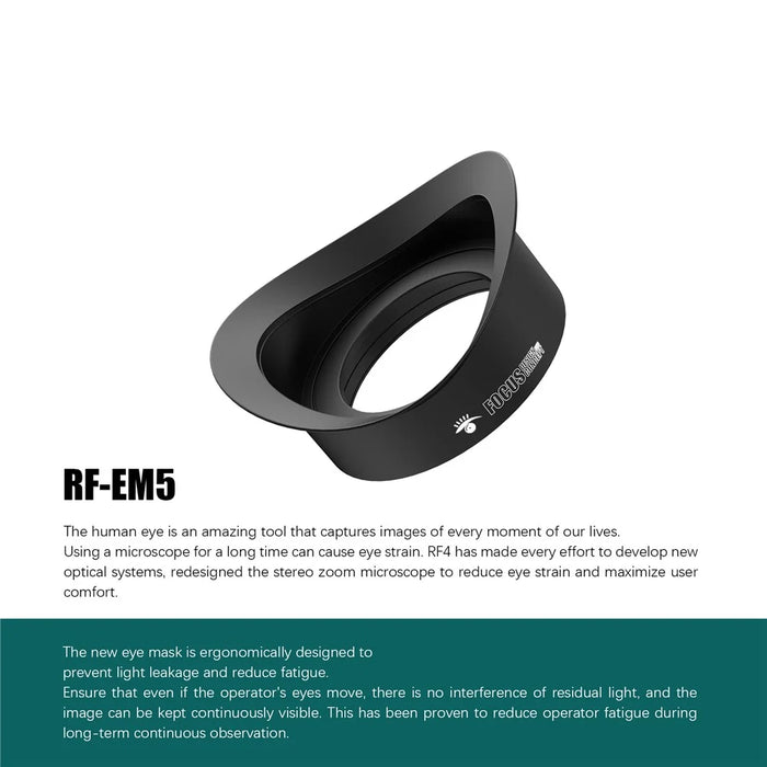 RF4 RF-EM5 2Pcs Eyepiece Cover for Trinocular Stereo Microscope Prevent Light Leaking Rubber Eye Guards Shield - 4