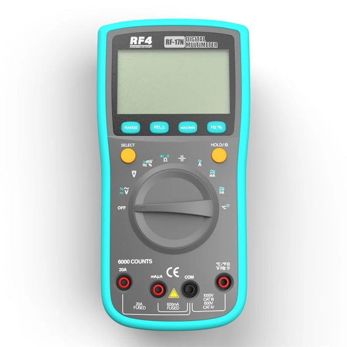 RF4 RF-17N Handheld Digital Multimeter LCD Backlight AC / DC Ammeter Voltmeter Ohm Voltage Tester Meter (without Battery) - 5