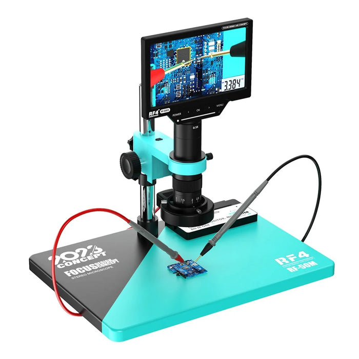 RF4 RF-50M Monocular Microscope 7X-50X HD Camera LCD Display Microscope for Phone Repairing - 1