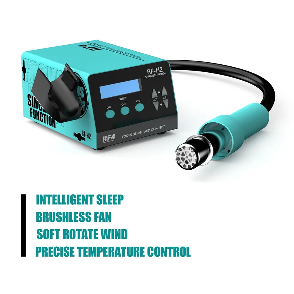 RF4 RF-H2 1000W SMD BGA Hot Air Gun Soldering Station Digital Display Intelligent BGA Rework Station - US Plug - 2