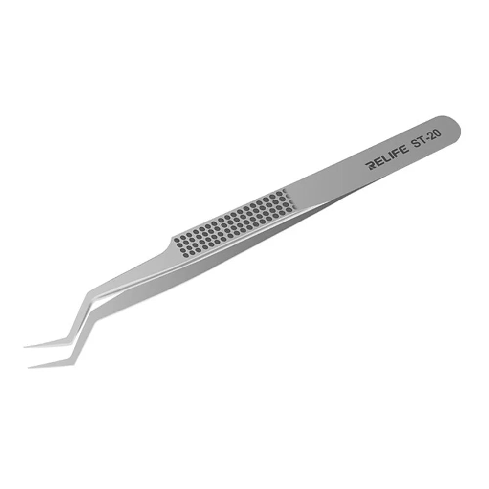 RELIFE ST-20 Chip Placement Tin Positioning Tweezers Anti-magnetic Adsorption Tweezers - 7