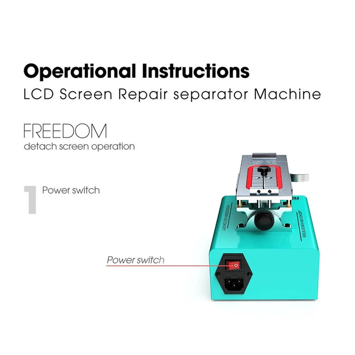 RF4 FREEDOM Vacuum Separator Machine Phone Touch Screen LCD Separator Repair Tool - US Plug - 6